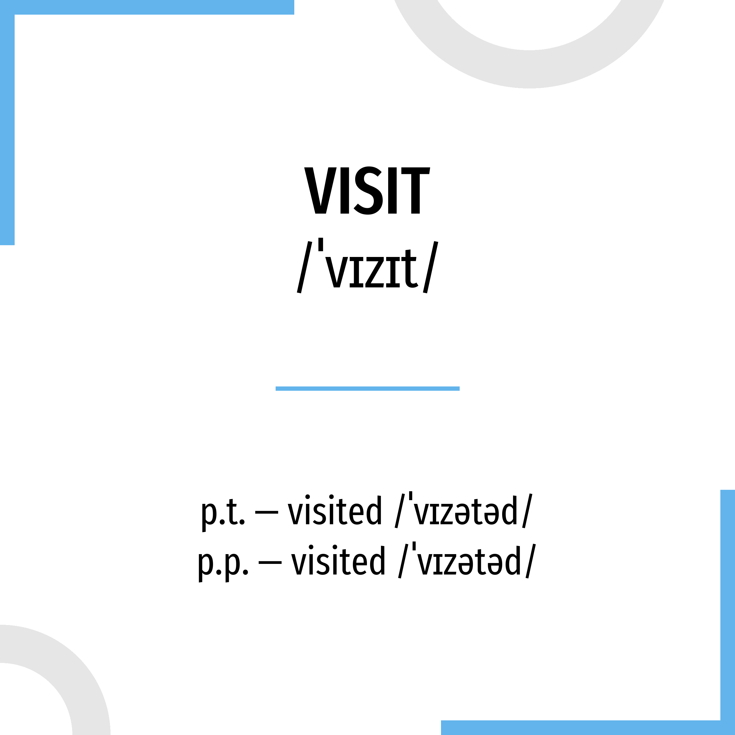 visits verb meaning