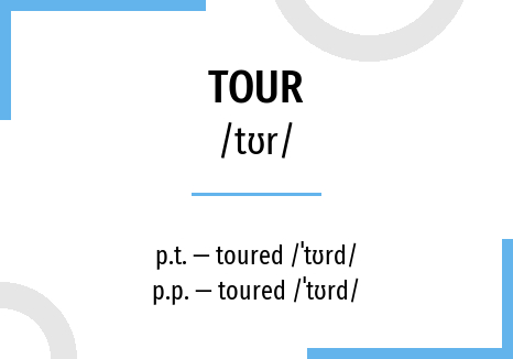 tour verb 3 form