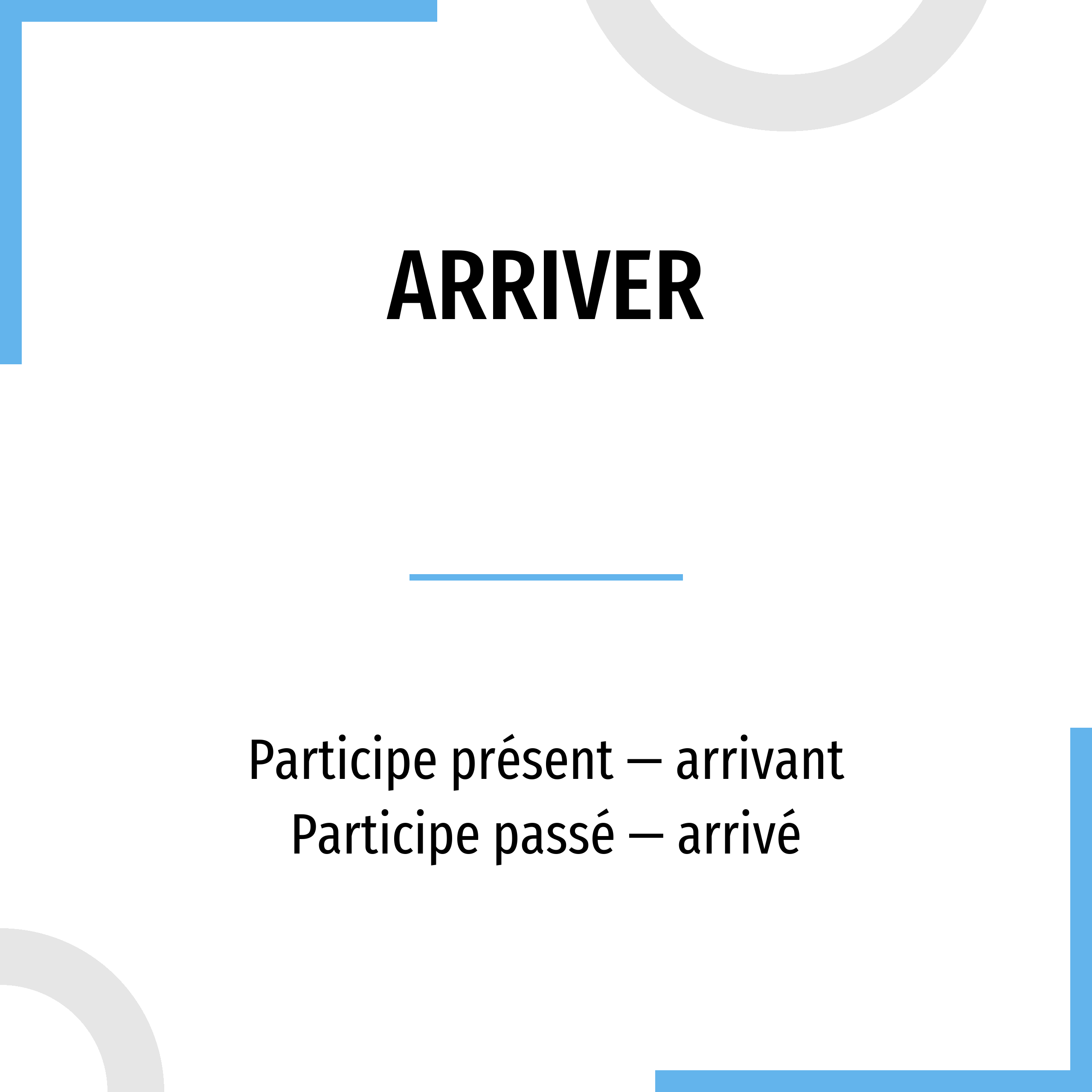 Conjugation Arriver French Verb In All Tenses And Forms Conjugate